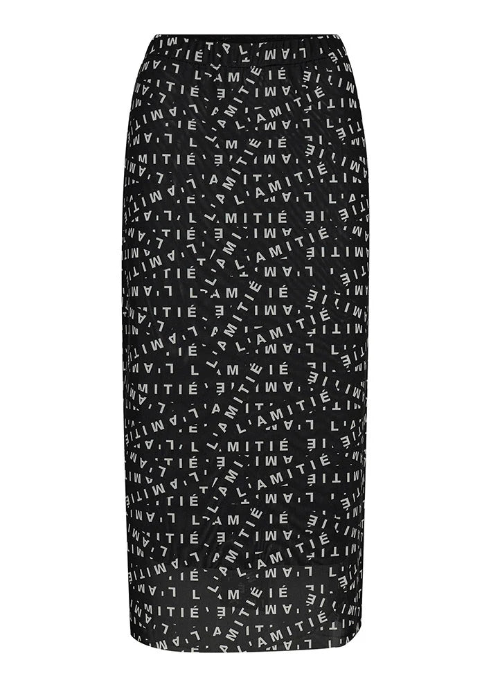 Mesh pencil skirt
