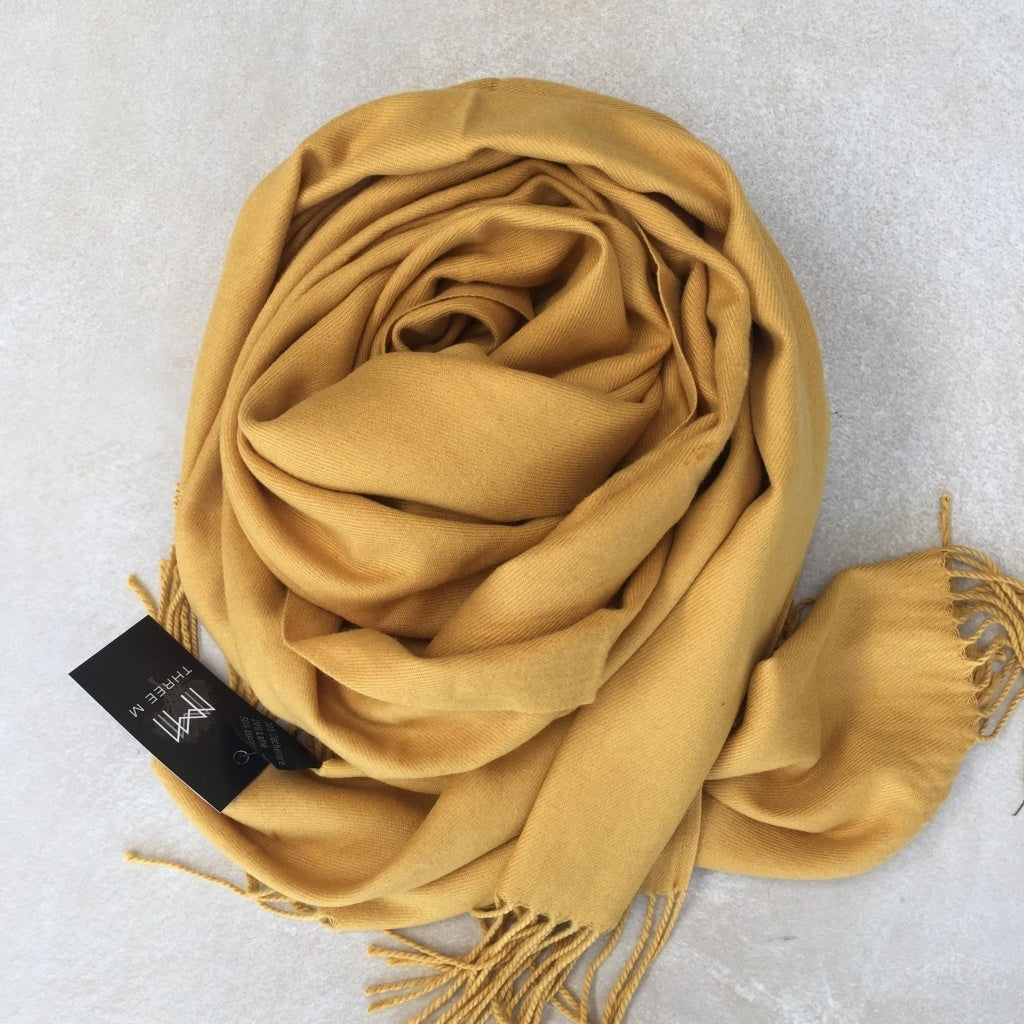 Cashmere scarves carry