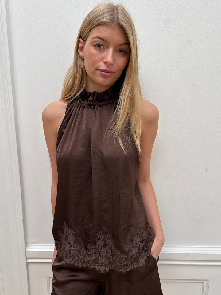 Liva satin with Lace