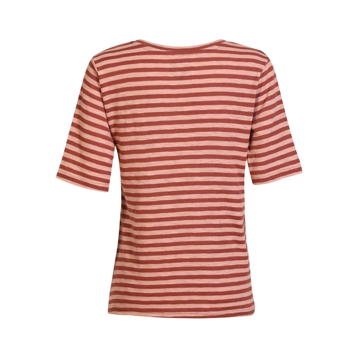 Ulla SS vneck stripe-tshirt