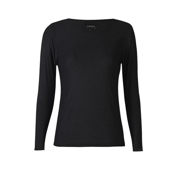 Mesh ls tshirt dot