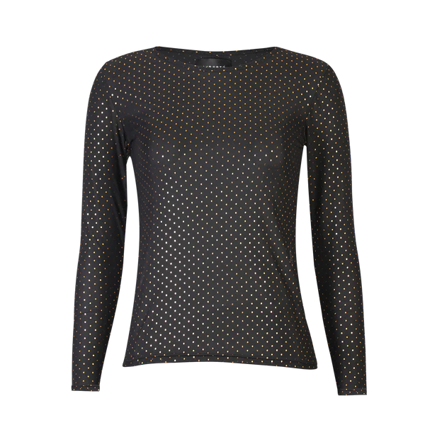 Mesh black gold dot