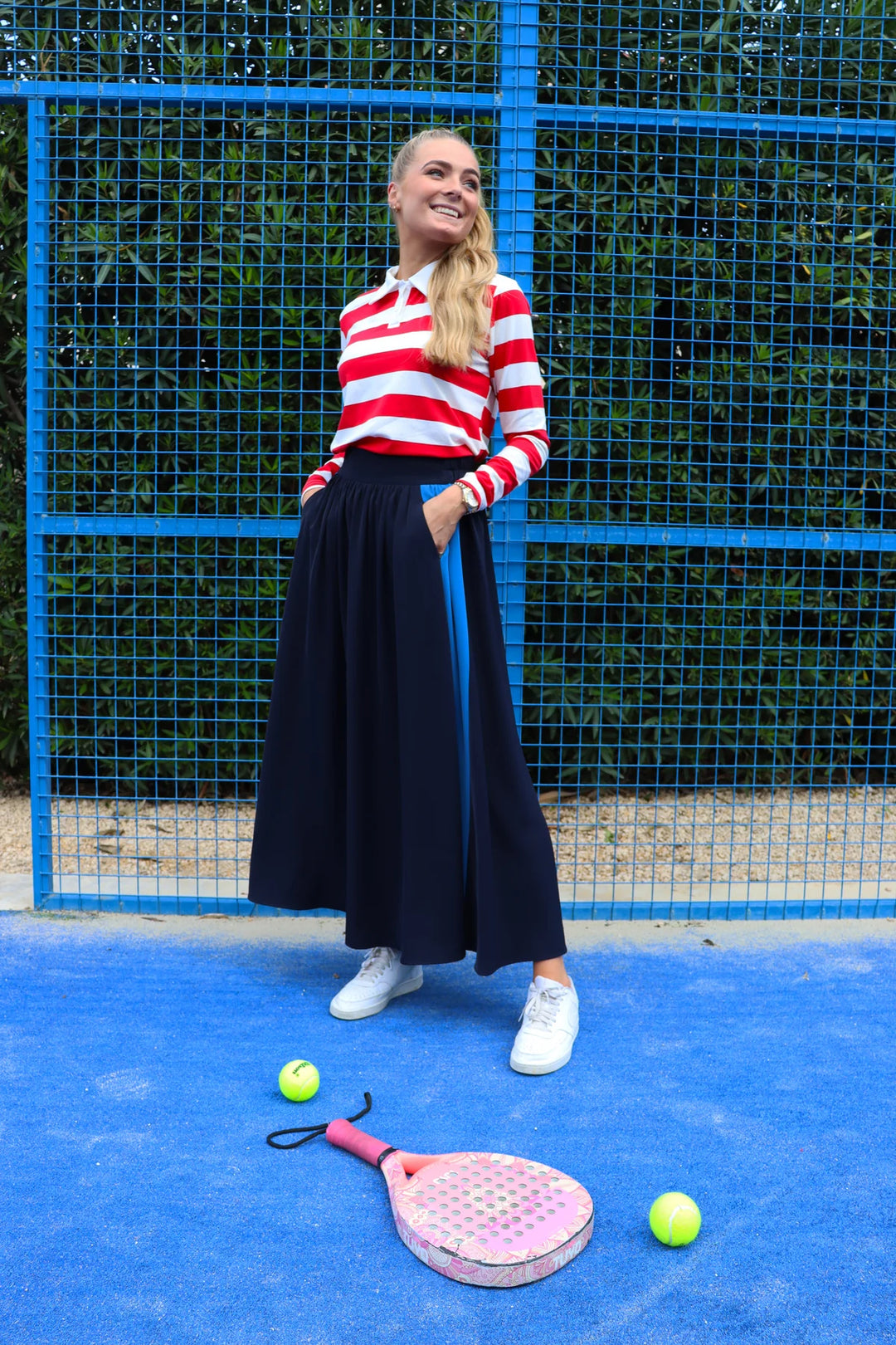 Frede long panel skirt
