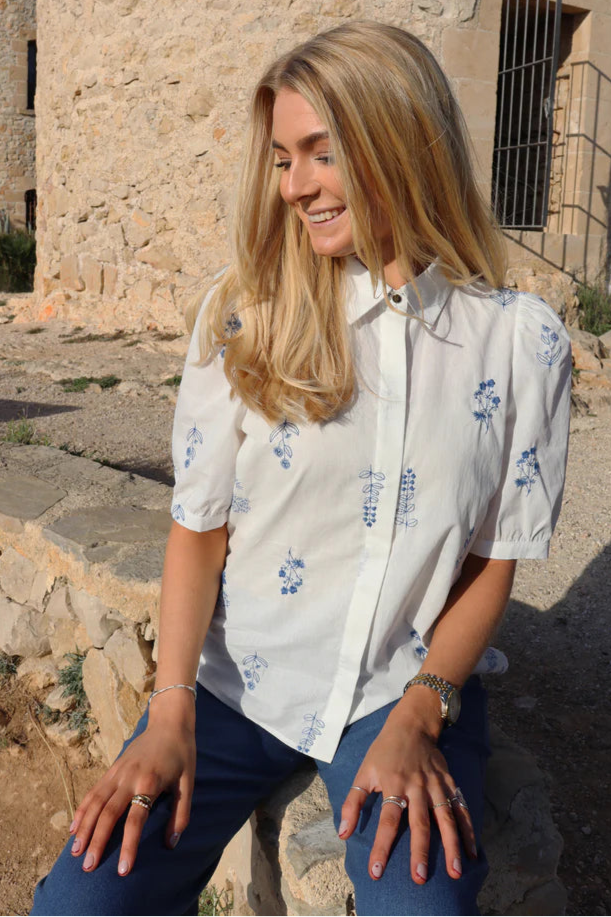 Flora ss blouse
