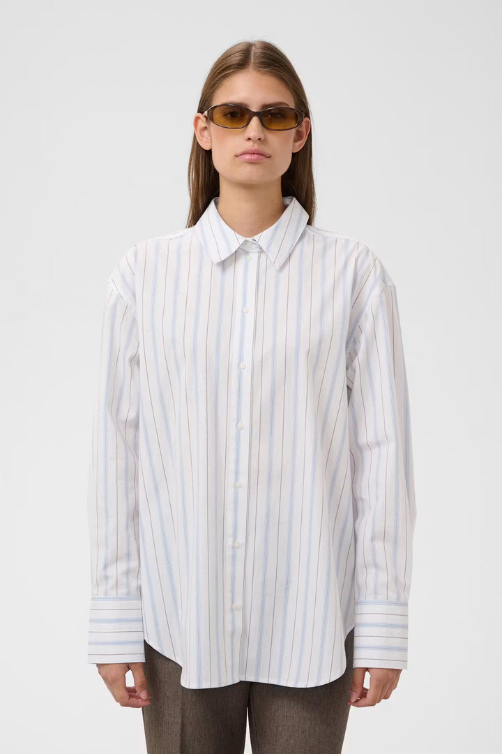 Noelle striped poplin shirt