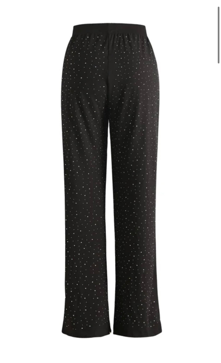 Alma wide pants Black simili
