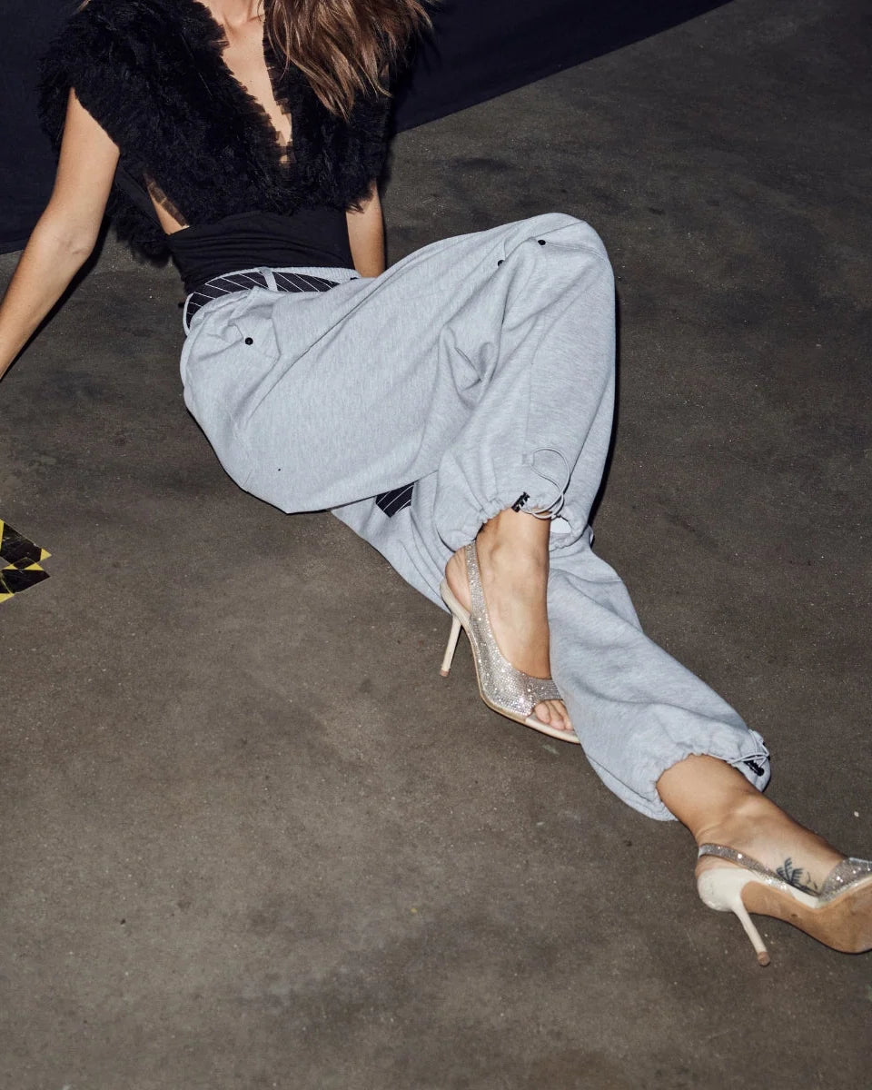 Maxi split tie pant