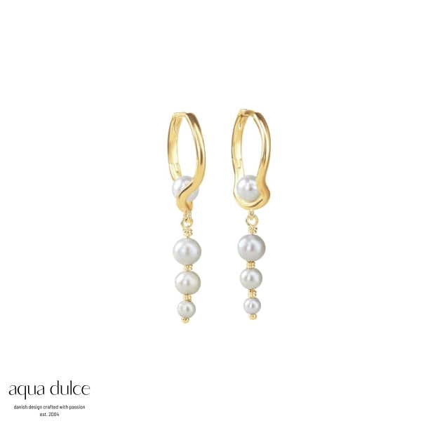 Pearl sela hoop long