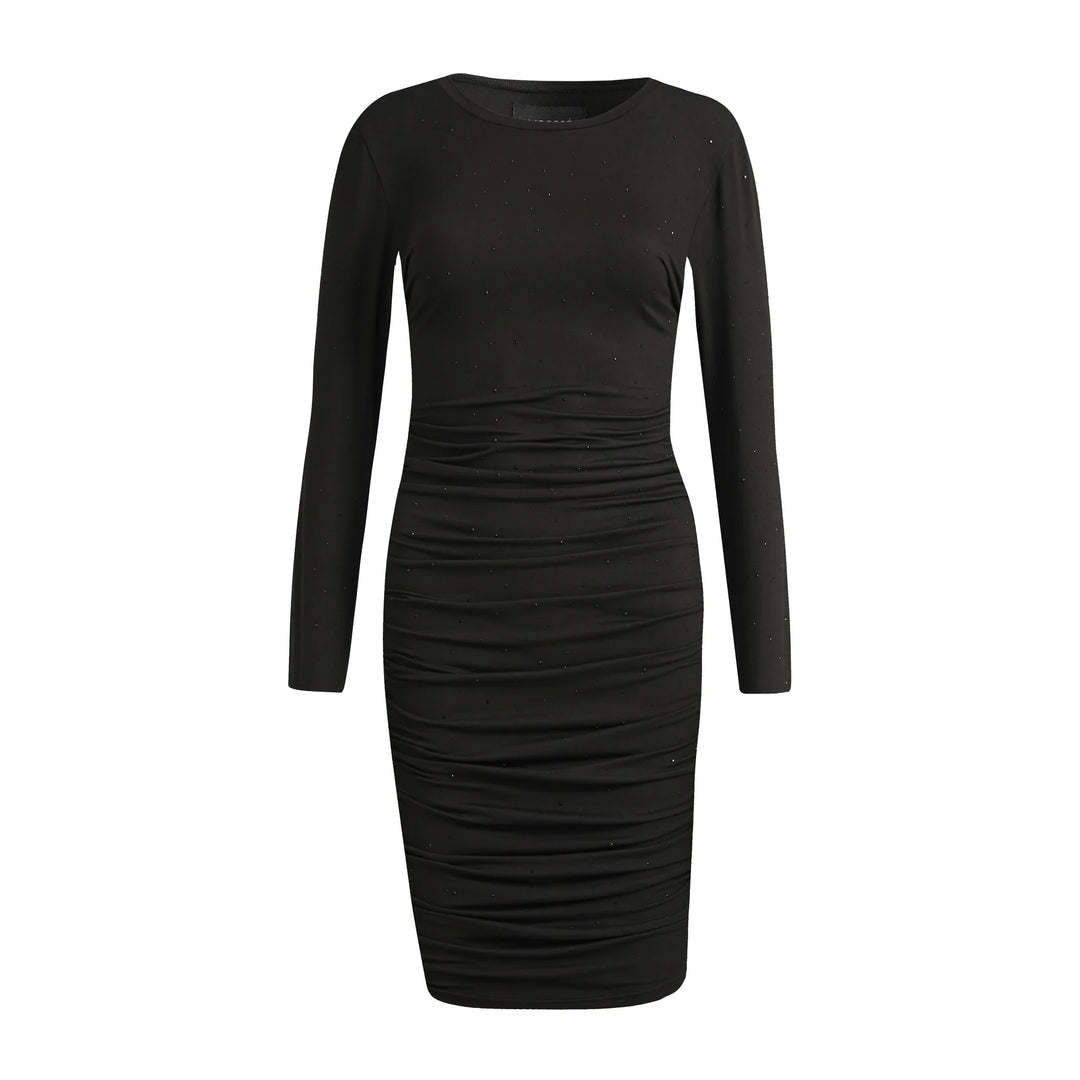 Alma long dress Black simili