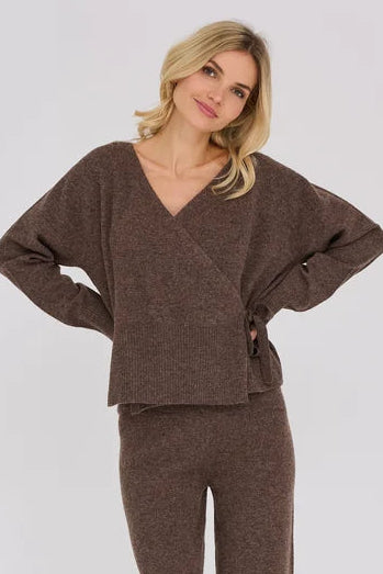 Merino wrap cardigan