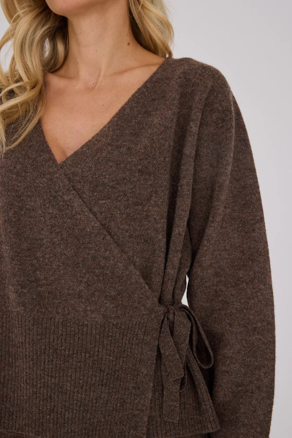 Merino wrap cardigan