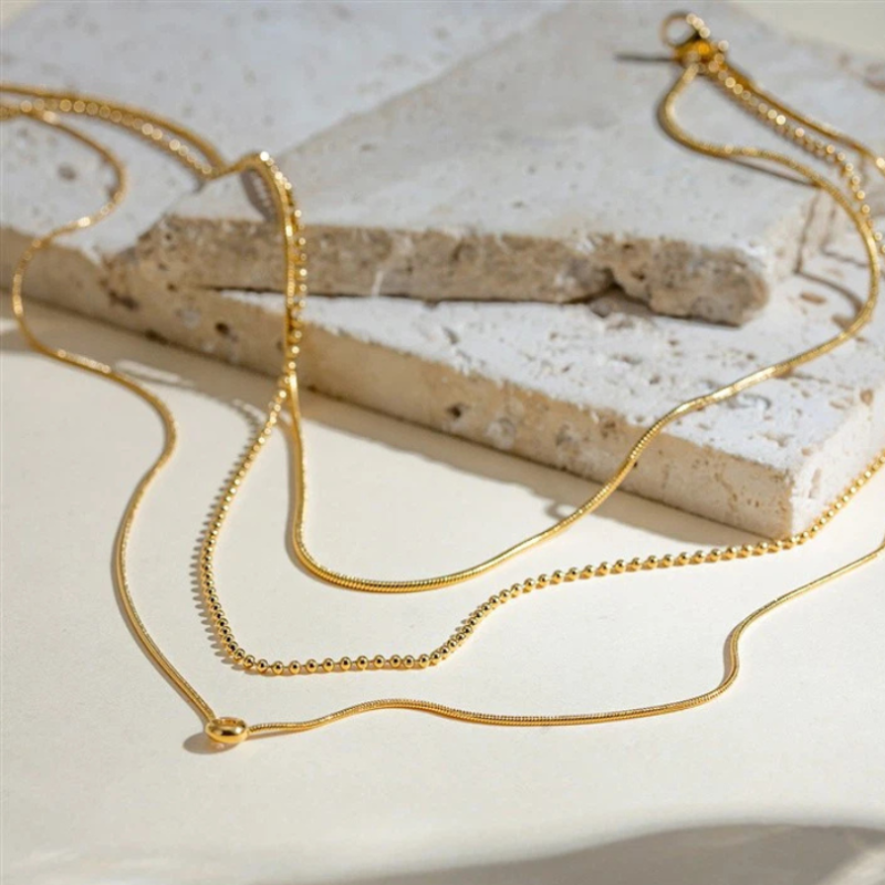 Necklace 3 in 1 Stone