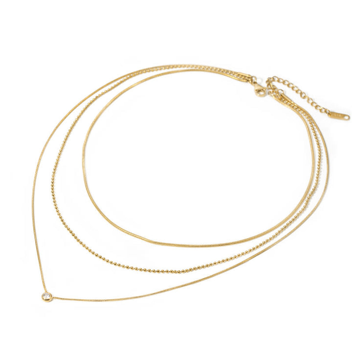 Necklace 3 in 1 Stone