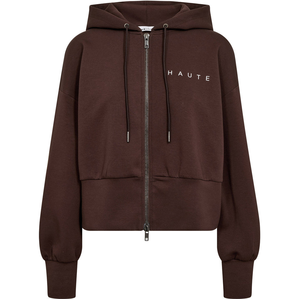 Maxi split zip hoodie