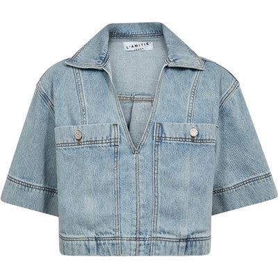 Drew denim top