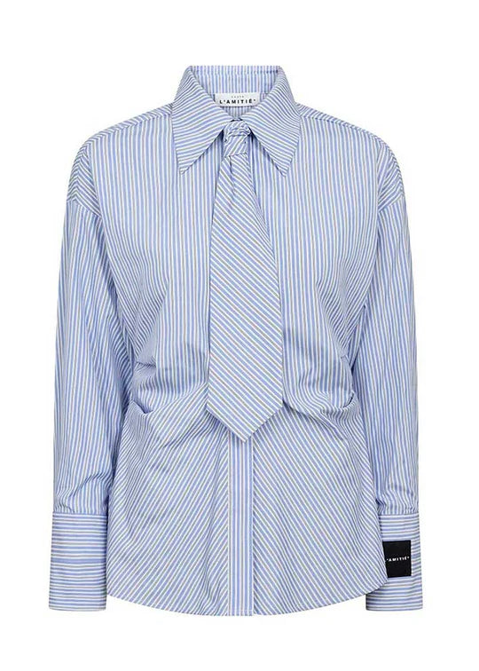 Emma tie stripe shirt