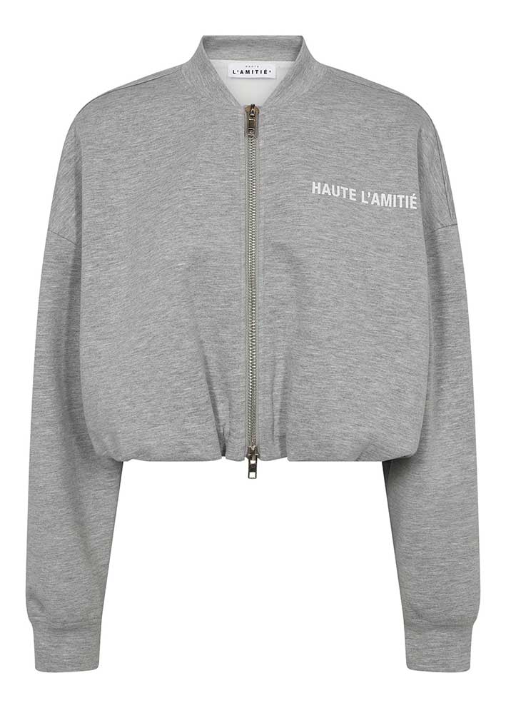 Maxi crop zip sweat