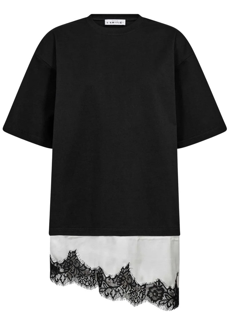 Loose mix lingerie  tee