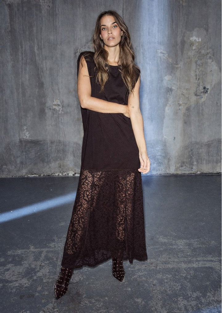 Summer lace tee dress