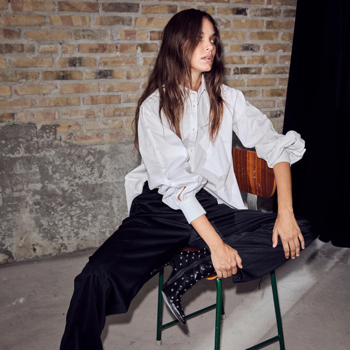 Ori button deco shirt