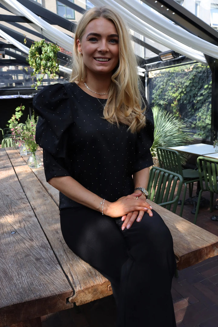 Winnie blouse black diamond