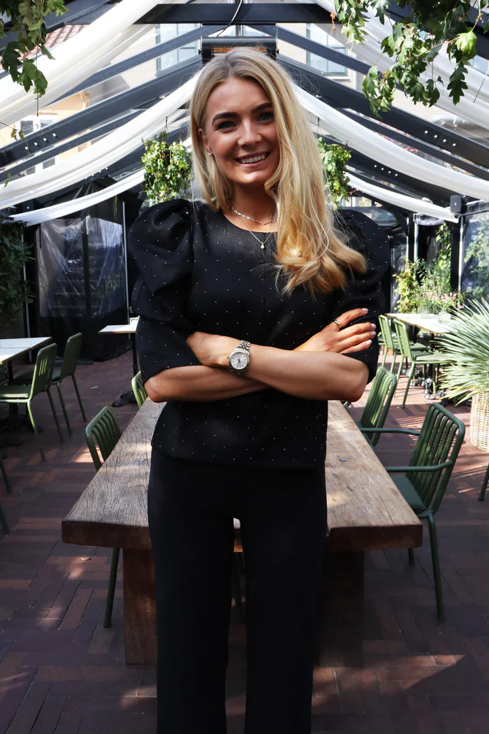 Winnie blouse black diamond