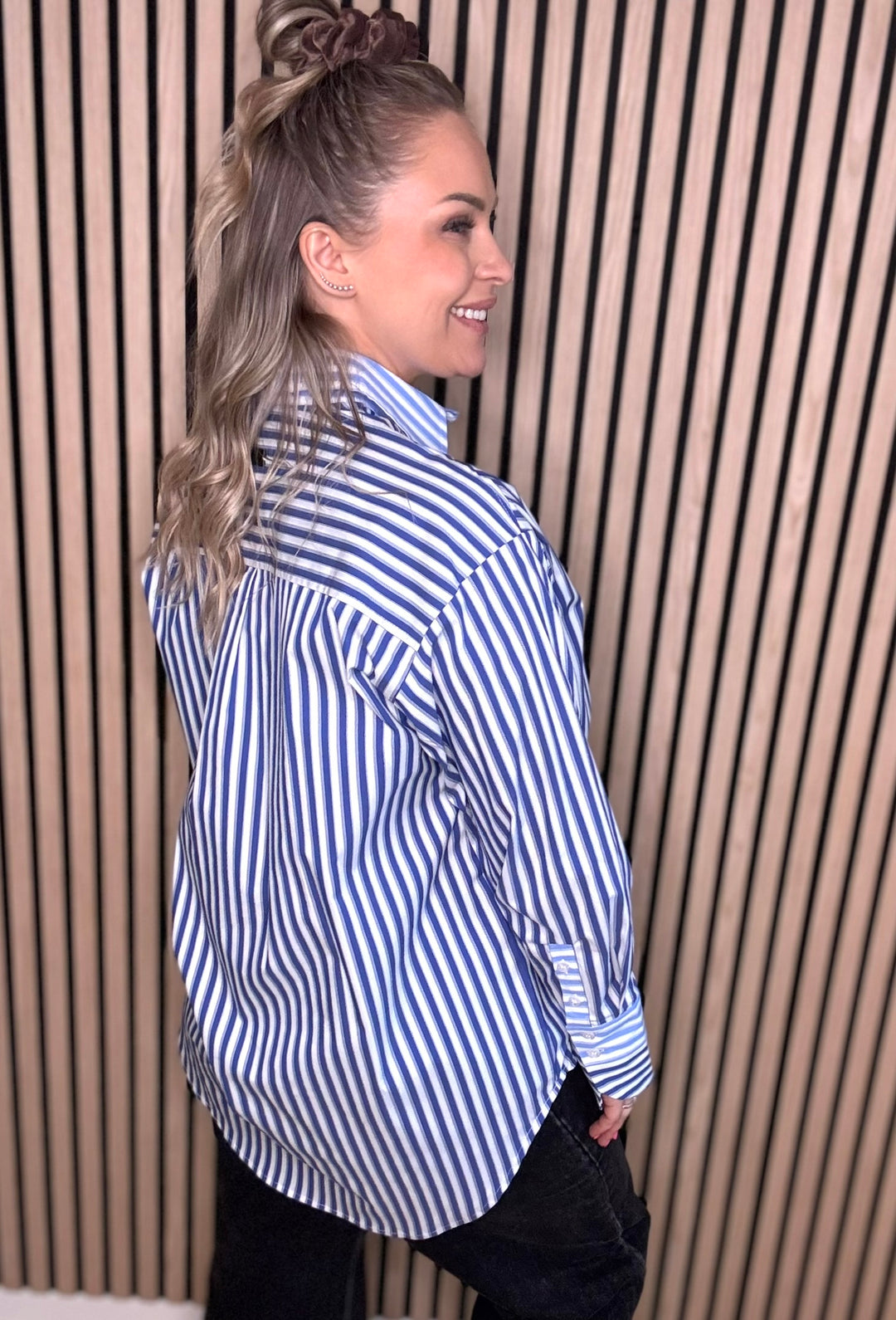 Lark mix stripe shirt