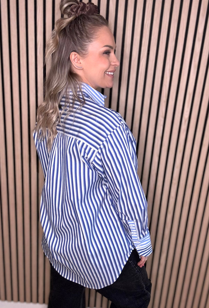 Lark mix stripe shirt