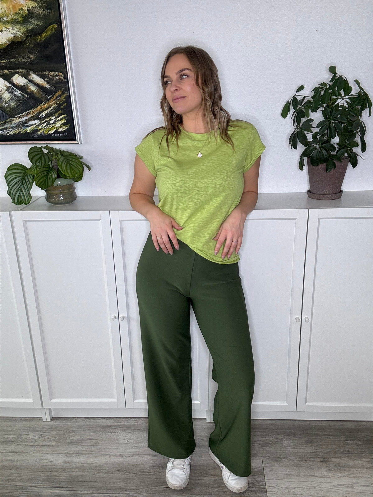 Henne wide pants army