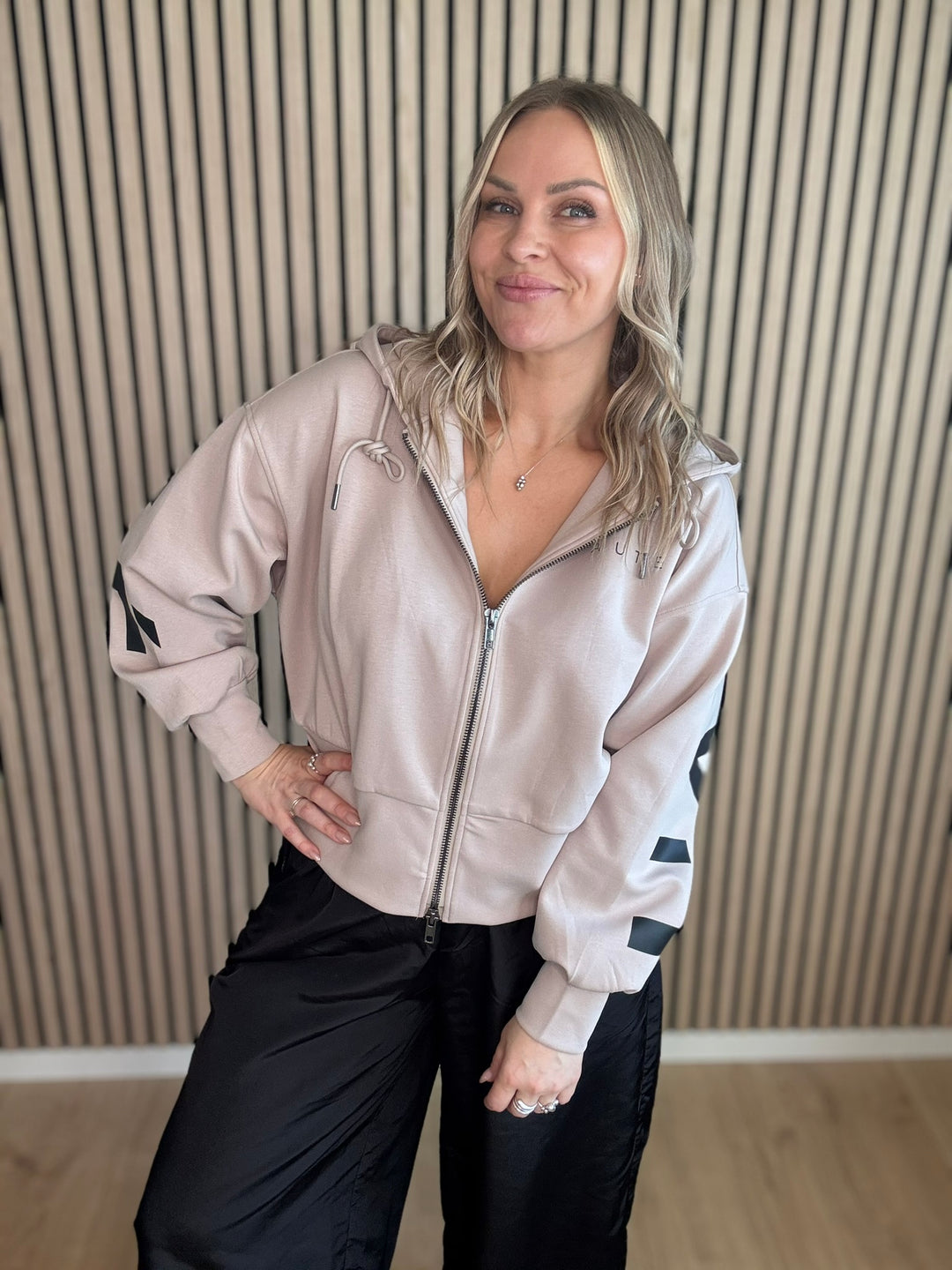 Maxi split zip hoodie