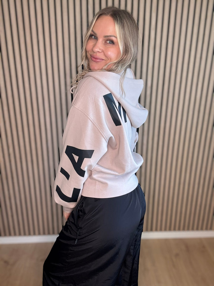 Maxi split zip hoodie