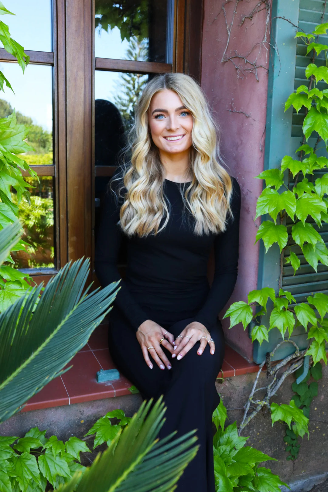 Natalia ls round neck blouse