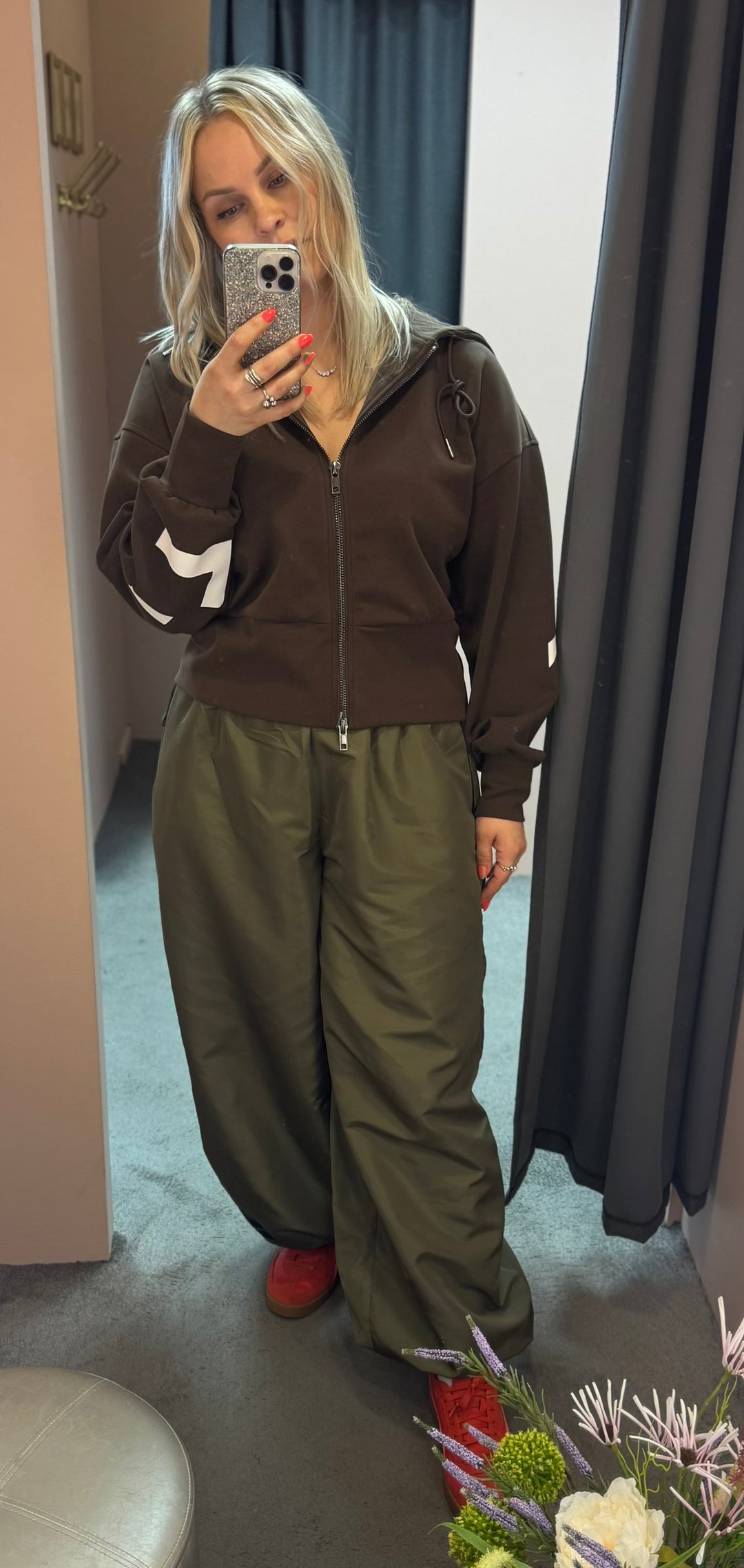 Maxi split zip hoodie