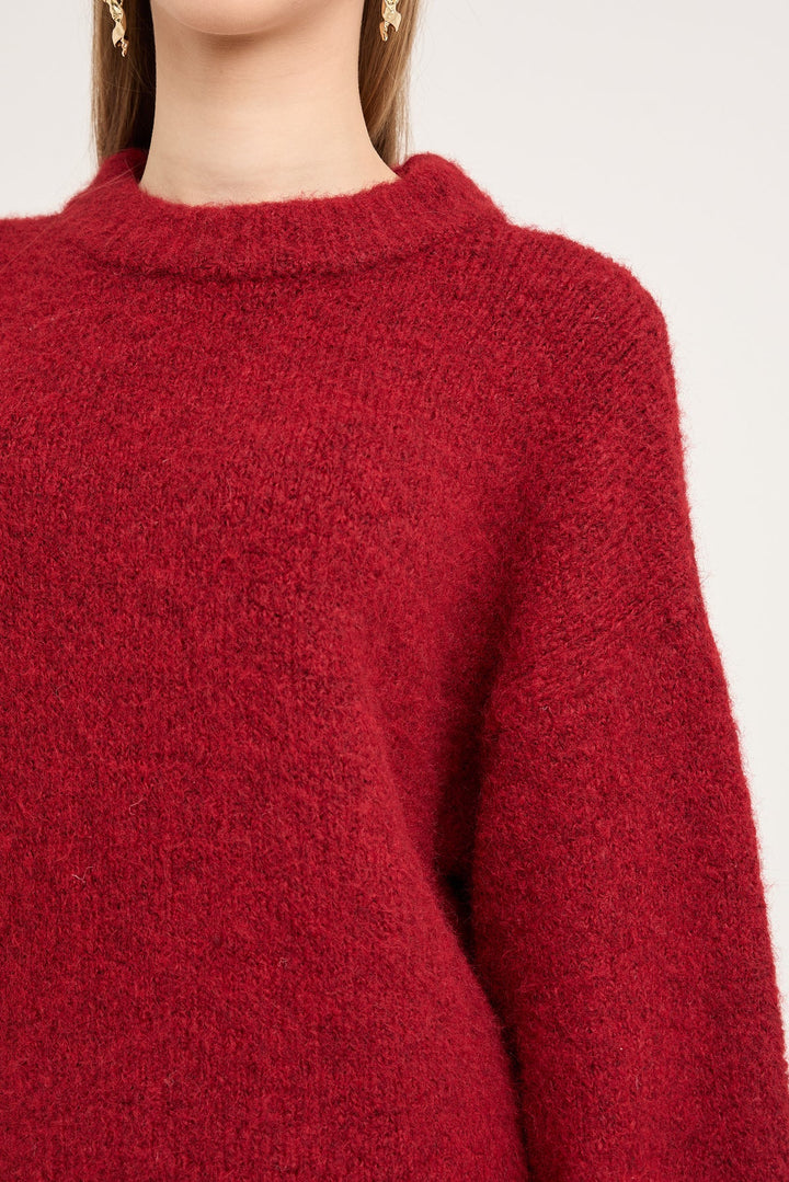 Patrisia solid knit pullover