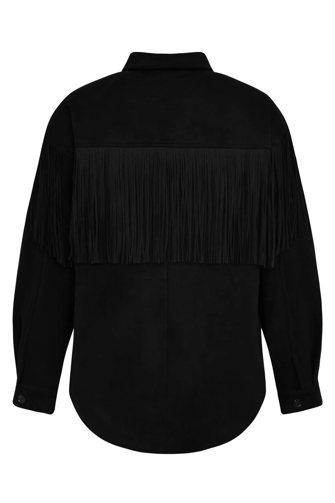 Suede fringe shirt