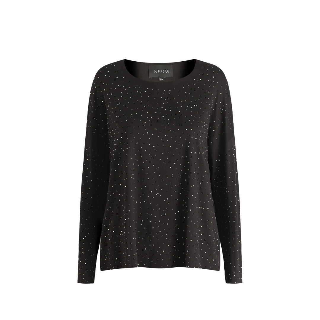 Alma ls top black simili