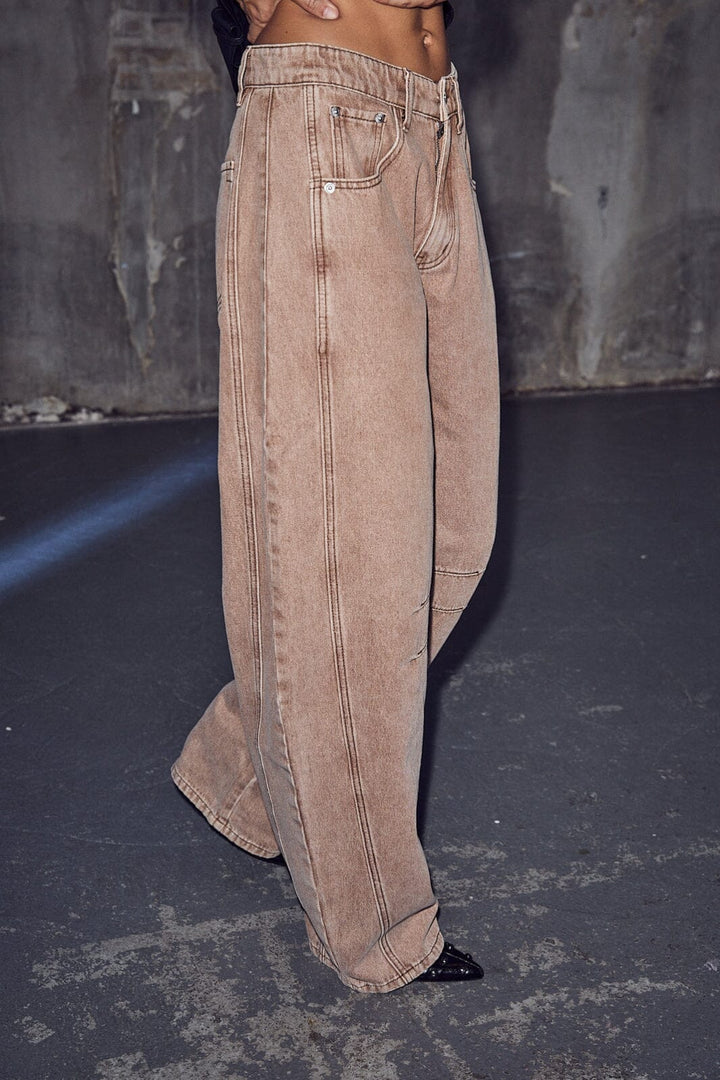 Drew barrel panel track pants