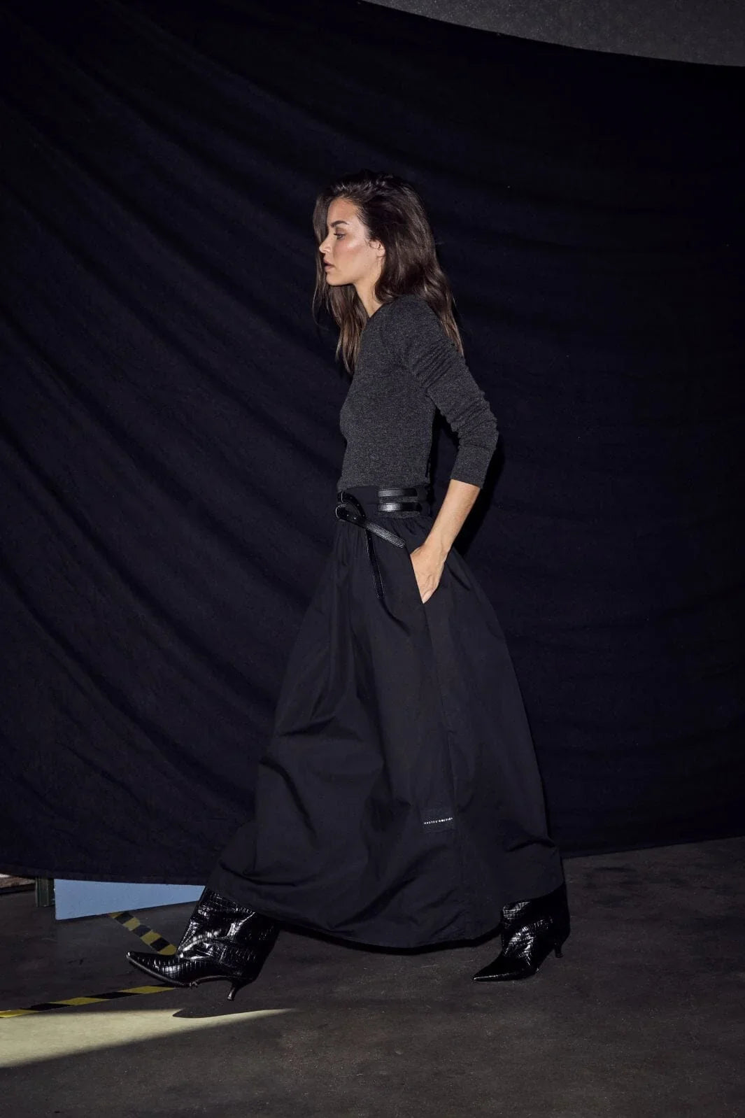 Hailey mix belt dress
