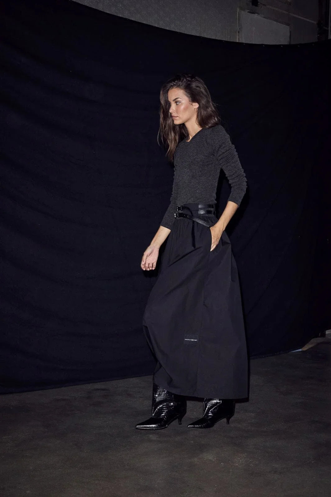 Hailey mix belt dress