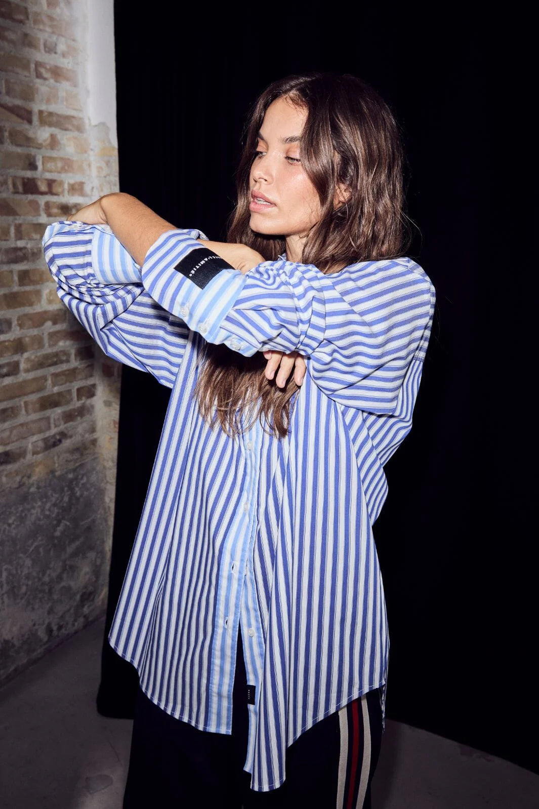 Lark mix stripe shirt
