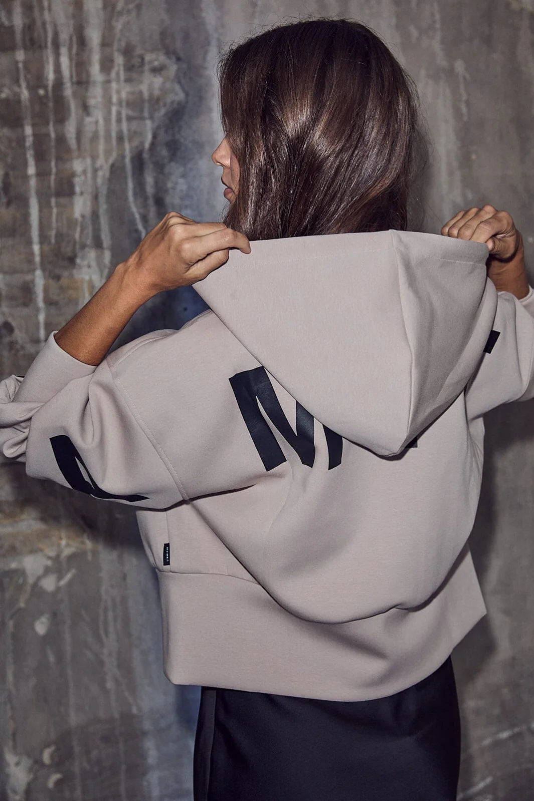 Maxi split zip hoodie