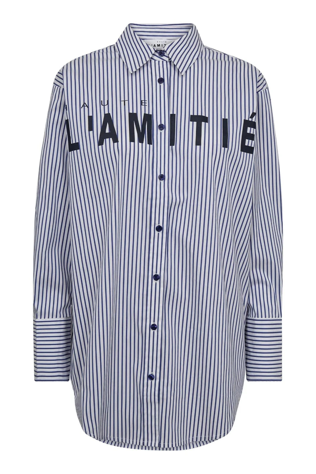 Stripe chest logo shirt