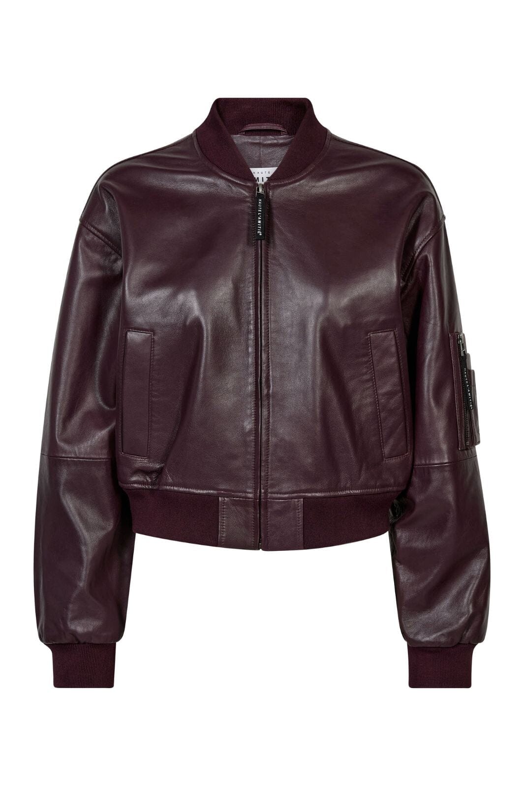 yasmin leather bomber