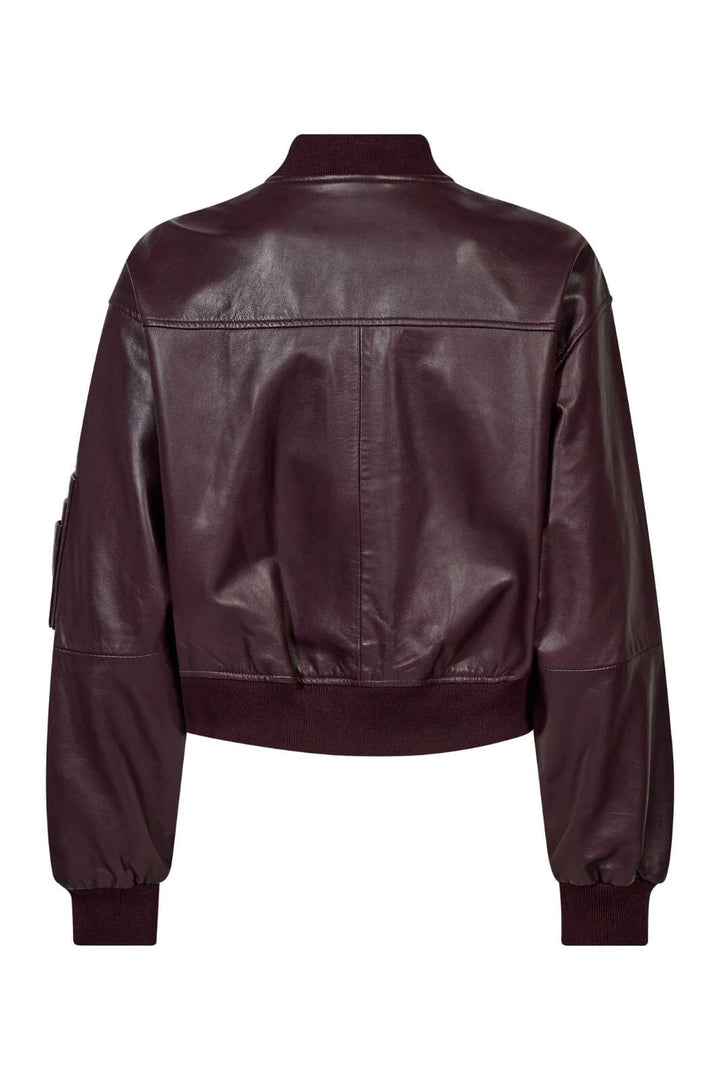 yasmin leather bomber
