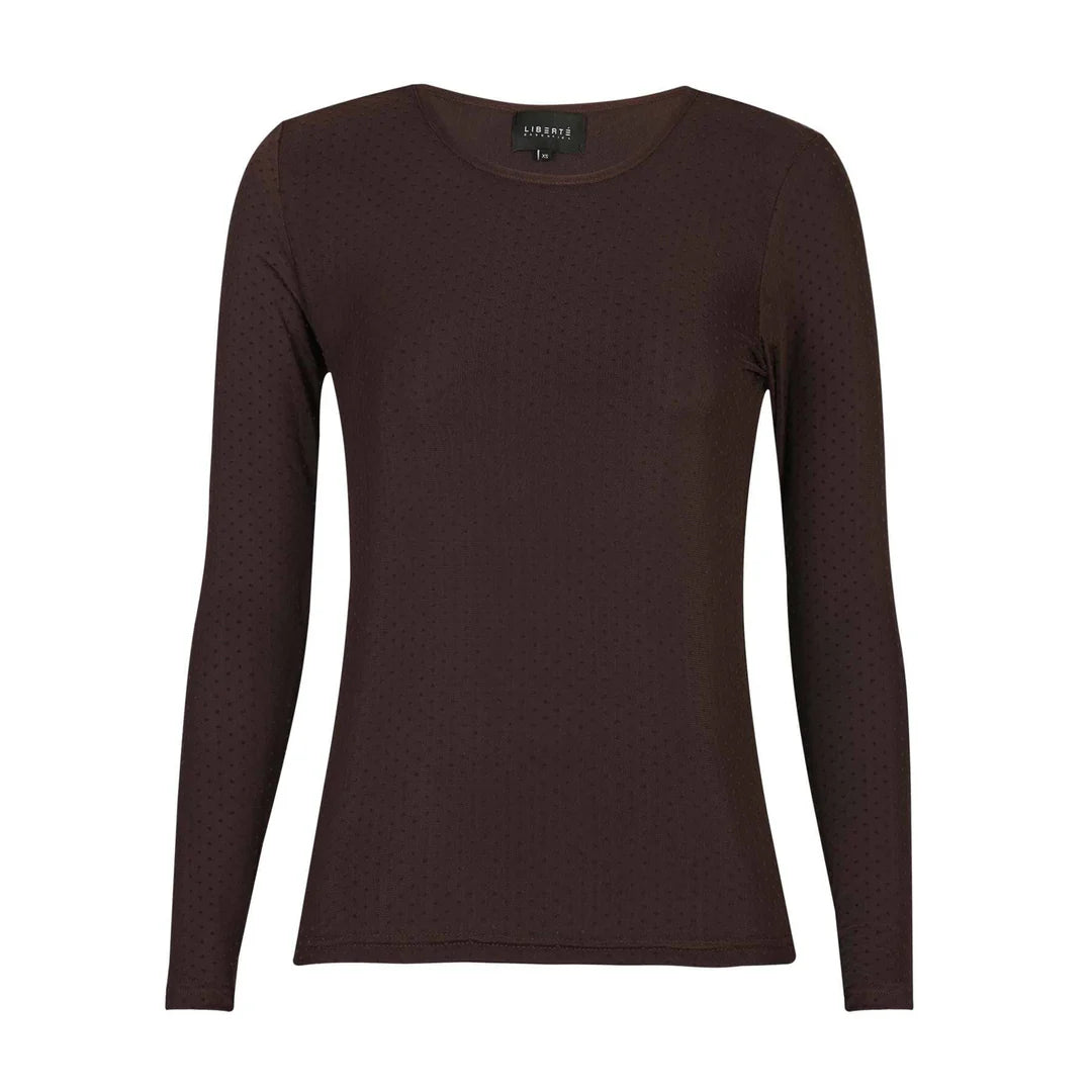 Mesh ls tshirt dot