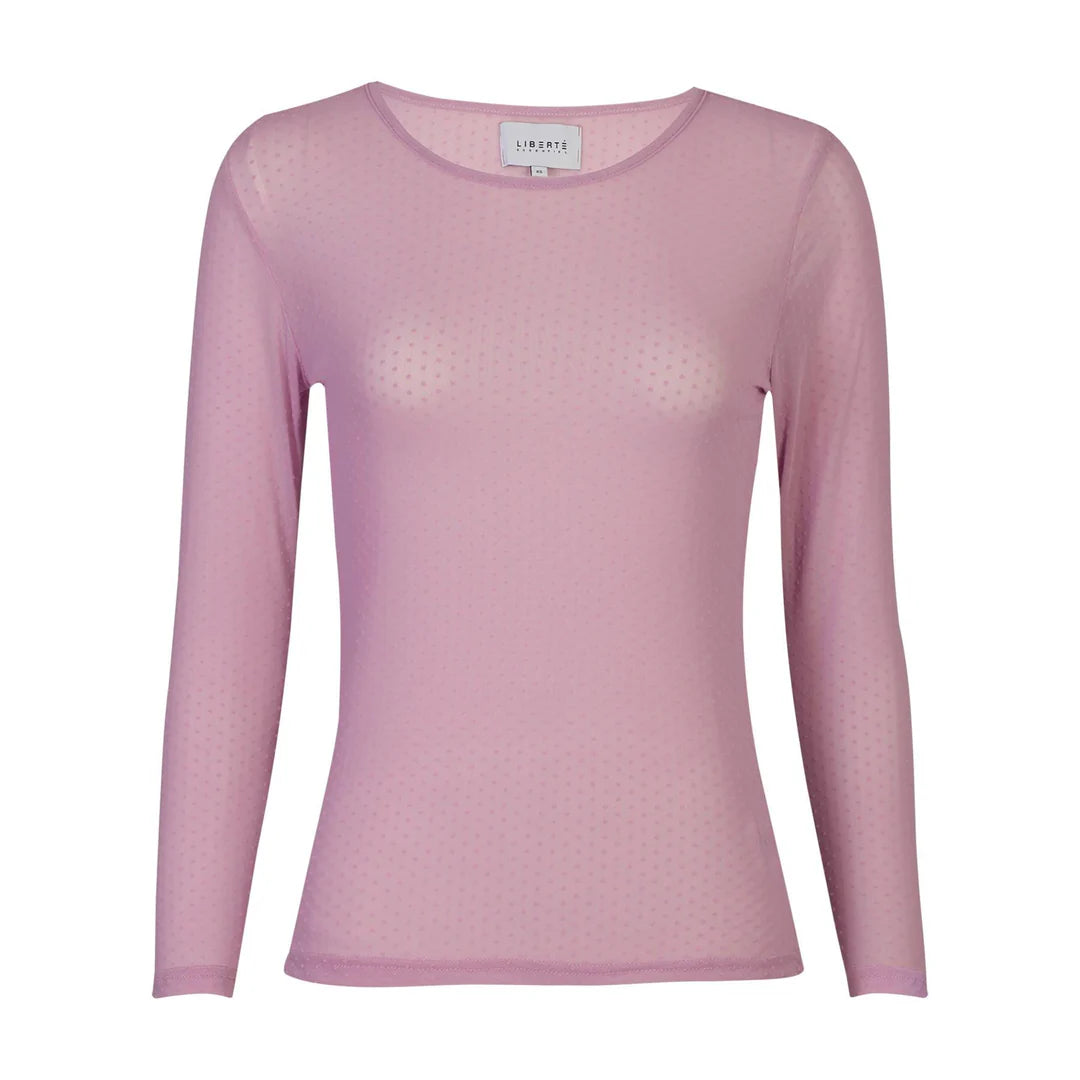 Mesh ls tshirt dot