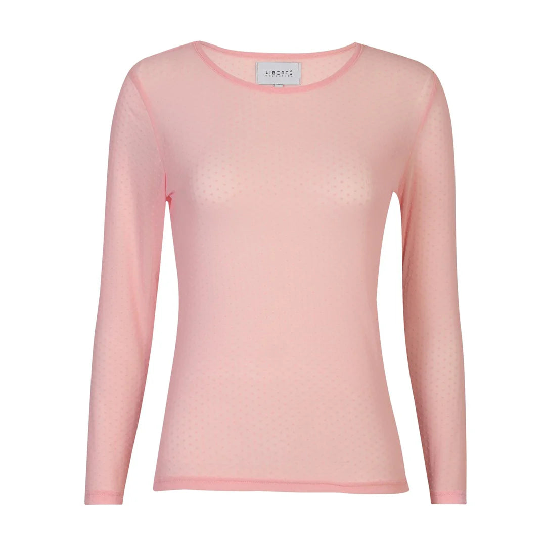 Mesh ls tshirt dot